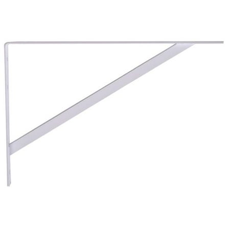 Forged Steel Shelf Bracket Strong White - 12 in. - Pack of 6