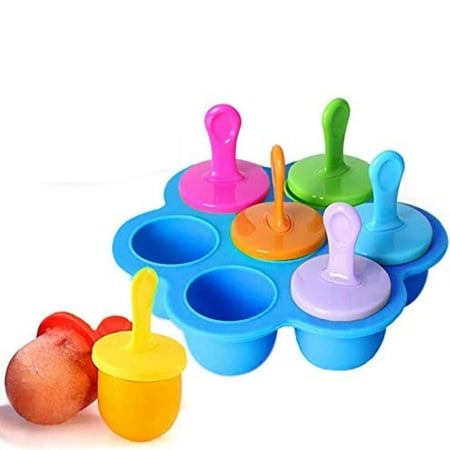 Dsseng Mini Silicone Popsicle Mold 7-cavity DIY Ice Pop Mold with Colorful Plastic Sticks Popsicle Makers Non-Stick Ice Cube Trays
Dsseng Mini Silicone Popsicle Mold 7-cavity DIY Ice Pop Mold with Colorful Plastic Sticks Popsicle Makers Non-Stick Ice Cube Trays