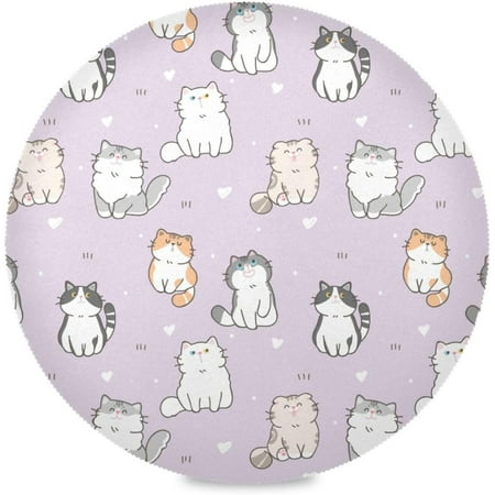 Hidove Purple Cat Round Placemats Set of 6 Table Mats for Kitchen Washable Non-Slip Place Mats Heat Resistant Place Mats for Kitchen Dining Table Decoration
Hidove Purple Cat Round Placemats Set of 6 Table Mats for Kitchen Washable Non-Slip Place Mats Heat Resistant Place Mats for Kitchen Dining Table Decoration