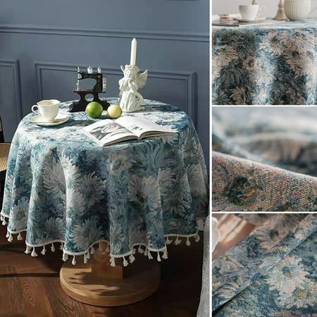 Xinhuadsh Tablecloth Dustproof Abrasion-resistant Tear-resistant Vintage American Style Oil Painting Round Coffee Table Cover Living Room Supply
Xinhuadsh Tablecloth Dustproof Abrasion-resistant Tear-resistant Vintage American Style Oil Painting Round Coffee Table Cover Living Room Supply
