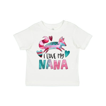Inktastic I Love My Nana Pink and Blue Fox with Hearts Gift Toddler Boy or Toddler Girl T-Shirt
Inktastic I Love My Nana Pink and Blue Fox with Hearts Gift Toddler Boy or Toddler Girl T-Shirt