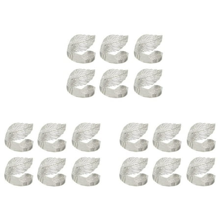 Leaf Napkin Rings 18 Leaves Napkin Rings for Table Setting Metal Leaf Napkin Holder Rings for Holiday Silver
Leaf Napkin Rings 18 Leaves Napkin Rings for Table Setting Metal Leaf Napkin Holder Rings for Holiday Silver