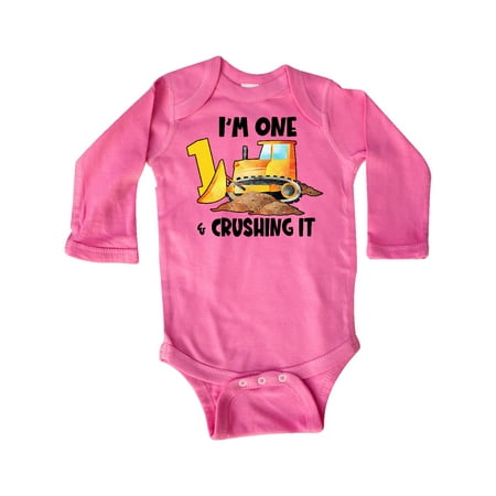 Inktastic I m 1 and Crushing It Construction 1st Birthday Gift Baby Boy or Baby Girl Long Sleeve Bodysuit
Inktastic I m 1 and Crushing It Construction 1st Birthday Gift Baby Boy or Baby Girl Long Sleeve Bodysuit