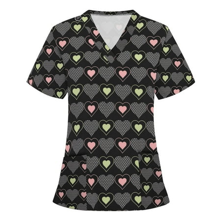 Frostluinai Nursing Uniform For Womens Scrubs Tops Color Casual Working Uniform With Pocket V-Neck Work Utility & Safety Tops Nursing Worker Protective Clothing Top
Frostluinai Nursing Uniform For Womens Scrubs Tops Color Casual Working Uniform With Pocket V-Neck Work Utility & Safety Tops Nursing Worker Protective Clothing Top