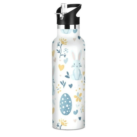 Kids Insulated Stainless Steel Sports Water Bottle 600ml (20oz) BPA-Free Blue Easter Bunnies and Eggs
Kids Insulated Stainless Steel Sports Water Bottle 600ml (20oz) BPA-Free Blue Easter Bunnies and Eggs