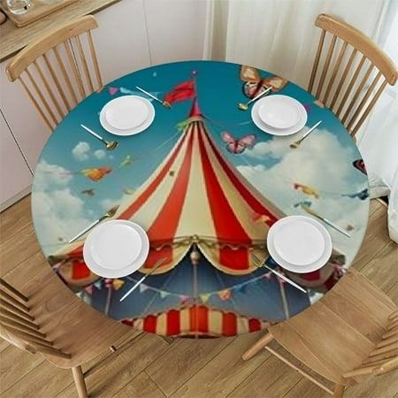 Tllo0ord Round Table Cloth with Elastic Edged Polyester Washable Table Cloths Butterfly Lawn Fits up Tables 54-58
Tllo0ord Round Table Cloth with Elastic Edged Polyester Washable Table Cloths Butterfly Lawn Fits up Tables 54-58