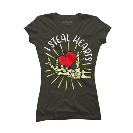 I Steal Hearts Skeleton Hand Valentines Day Funny Pajama Juniors Charcoal Gray Graphic Tee - Design By Humans S
I Steal Hearts Skeleton Hand Valentines Day Funny Pajama Juniors Charcoal Gray Graphic Tee - Design By Humans S