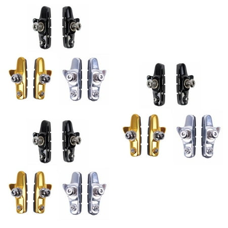 Widealiff 3 Pair Road Cycling Bike C Caliper Brake Holder Shoe Bike Brake Rubber Pad Block Bicycle Accessories