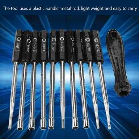 EBTOOLS 10 PCS Carburetor Adjustment Set Screwdriver Card Tool Splined Pacman Double D Type Adjustment Screwdriver Set
EBTOOLS 10 PCS Carburetor Adjustment Set Screwdriver Card Tool Splined Pacman Double D Type Adjustment Screwdriver Set