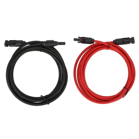 PAOMIAN 1 Pair Solar Extension Cable 6mm2 PPE Copper Insulated Solar Panel Wire Adapter for RV PV System 10m / 32.8ft
PAOMIAN 1 Pair Solar Extension Cable 6mm2 PPE Copper Insulated Solar Panel Wire Adapter for RV PV System 10m / 32.8ft