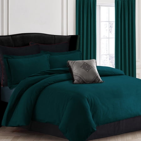 200-GSM Solid Flannel 3 Piece Duvet Cover Set by Tribeca Living