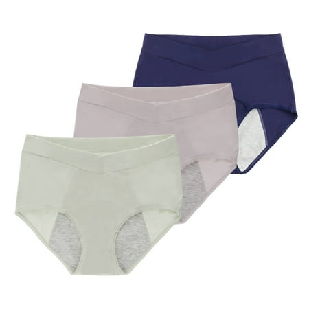 3 Pack High Waist Menstrual Period Underwear for Women V-shaped Postpartum Panties Girls Briefs Multi-layer Stretch Briefs Plus Size
3 Pack High Waist Menstrual Period Underwear for Women V-shaped Postpartum Panties Girls Briefs Multi-layer Stretch Briefs Plus Size