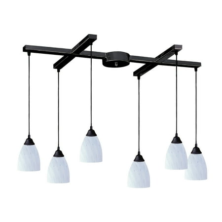 Elk Home Classico 17 Wide 6-Light Pendant - Dark Rust with Simple White Glass
Elk Home Classico 17 Wide 6-Light Pendant - Dark Rust with Simple White Glass