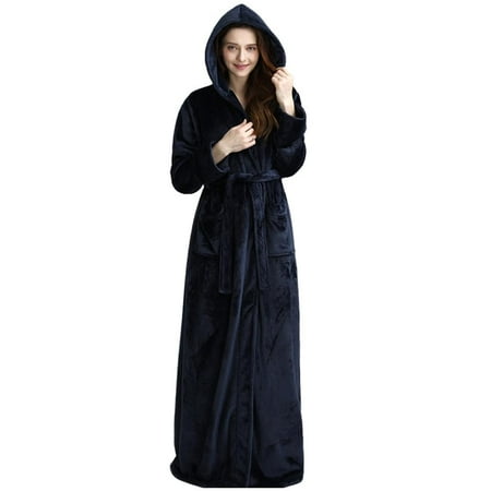 Monfince Women Fleece Flannel Hooded Bathrobe - Plush Solid Color Long Robe Full Length Thickening Bathrobe Warm Pajamas Bathrobe
Monfince Women Fleece Flannel Hooded Bathrobe - Plush Solid Color Long Robe Full Length Thickening Bathrobe Warm Pajamas Bathrobe