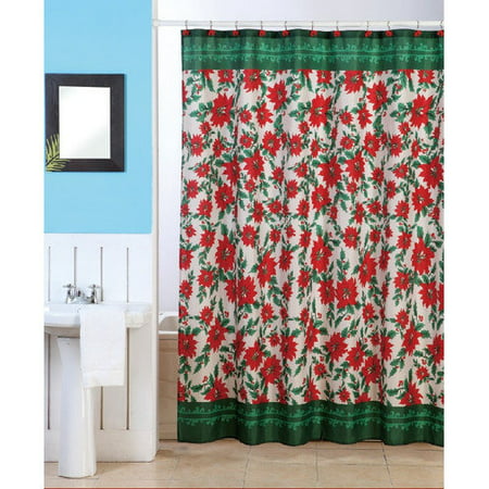Christmas Shower Curtains Walmart Beach Themed Shower Curtai