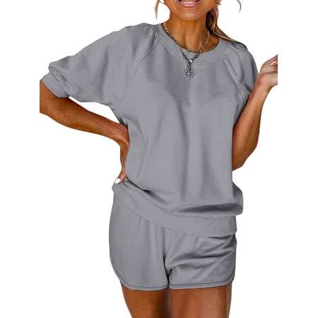 Avamo Women Baggy Half Sleeve Nightwear Tops And Shorts Loose Fit Pajamas Crew Neck Sleep Sleepwear
Avamo Women Baggy Half Sleeve Nightwear Tops And Shorts Loose Fit Pajamas Crew Neck Sleep Sleepwear