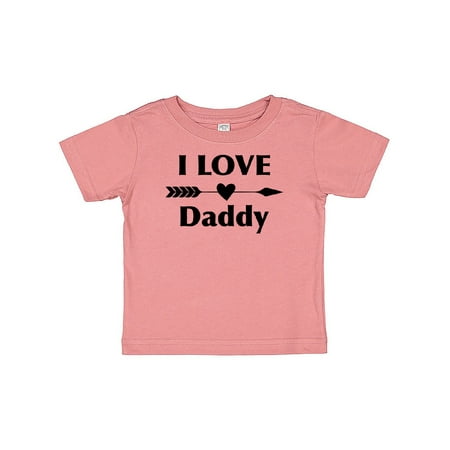 Inktastic I Love Daddy Gift Baby Boy or Baby Girl T-Shirt