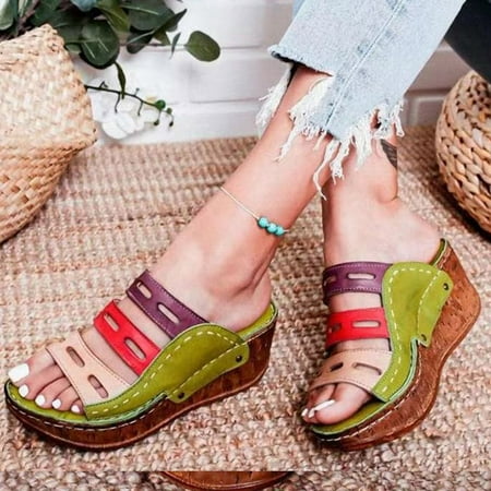 MRULIC slippers for women Womens Fashion Wedges Open Toe Butterfly-Knot Beach Shoes Roman Slippers Sandals house slippers for women Green + US:6.5-7
MRULIC slippers for women Womens Fashion Wedges Open Toe Butterfly-Knot Beach Shoes Roman Slippers Sandals house slippers for women Green + US:6.5-7