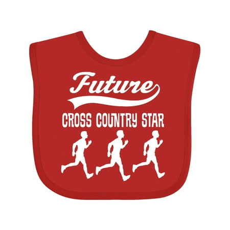 Inktastic Future Cross Country Star Sports Gift Baby Boy Bib