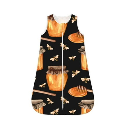 Fotbe Bee and Honey Pattern Sleep Sack - Baby Wearable Blanket with Zipper Extra Soft Cotton Sleeveless Sleeping Bag for Infants-Medium
Fotbe Bee and Honey Pattern Sleep Sack - Baby Wearable Blanket with Zipper Extra Soft Cotton Sleeveless Sleeping Bag for Infants-Medium