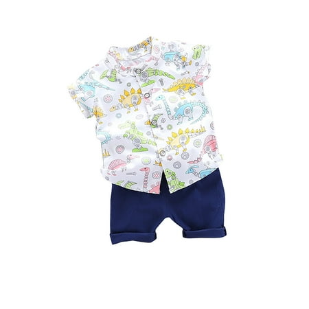 EHTMSAK Infant Baby Toddler Children Boy 2PCS Outfits Summer Short Sleeve Clothing Set Shirts and Shorts Set White 6M-4Y 100
EHTMSAK Infant Baby Toddler Children Boy 2PCS Outfits Summer Short Sleeve Clothing Set Shirts and Shorts Set White 6M-4Y 100