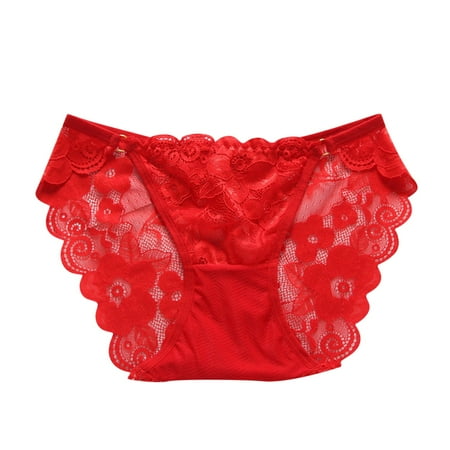 TAIAOJING Thongs For Women Breathable Lace Hollow Low Waist Cotton Crotch Underwear Panties Brief
TAIAOJING Thongs For Women Breathable Lace Hollow Low Waist Cotton Crotch Underwear Panties Brief