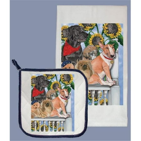 Dog Dish Towel And Pot Holder Set