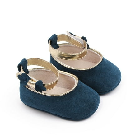Baby Girls Princess Shoes Bowknot Non-slip Bottom Indoor Flats Shoes