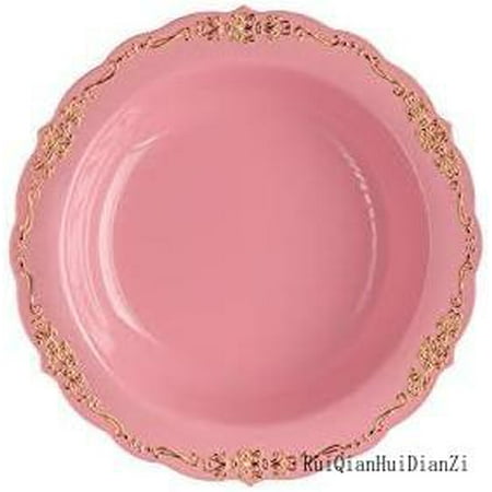 60 Pcs Disposable Plastic Bowls | Victorian Design Premium Disposable Bowls | 5 Oz. Bowl Pink & Gold China Like Plastic Bowls For Parties & Weddings
60 Pcs Disposable Plastic Bowls | Victorian Design Premium Disposable Bowls | 5 Oz. Bowl Pink & Gold China Like Plastic Bowls For Parties & Weddings