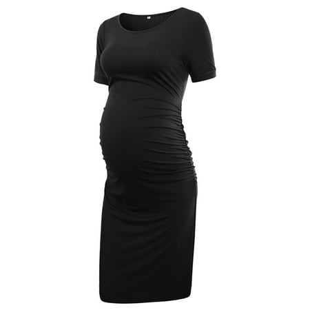 PhoneSoap Women s Ruched Maternity Dress Mama Causual Short Sleeve Wrap Dresses Black
PhoneSoap Women s Ruched Maternity Dress Mama Causual Short Sleeve Wrap Dresses Black