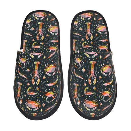 Qokaie Various Crustaceans Print Fuzzy Slippers for Women – Soft Plush Indoor Slippers with EVA Sole Cozy and Comfortable for Home and Travel-Large
Qokaie Various Crustaceans Print Fuzzy Slippers for Women – Soft Plush Indoor Slippers with EVA Sole Cozy and Comfortable for Home and Travel-Large