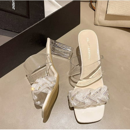 HAOTAGS Womens Square Toe Stiletto Sandals Fashion On Sale Open Toe Chunky Heel Crystal Crystal Casual Summer Shoes Beige Size 4.5
HAOTAGS Womens Square Toe Stiletto Sandals Fashion On Sale Open Toe Chunky Heel Crystal Crystal Casual Summer Shoes Beige Size 4.5