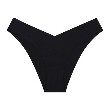 YIWEI Large Size Seamless Ice Silk Underwea V-Shaped Waist Cotton Crotch Ladies Briefs Black M
YIWEI Large Size Seamless Ice Silk Underwea V-Shaped Waist Cotton Crotch Ladies Briefs Black M