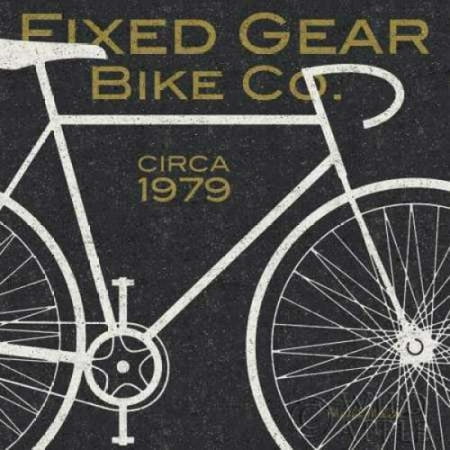 Posterazzi Fixed Gear Bike Co Canvas Art - Michael Mullan (24 x 24)
