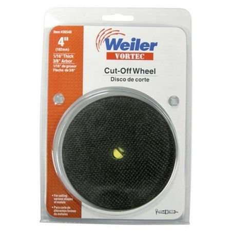 Weiler 36540 4 x 0.06 in. Thick Cutoff Wheel