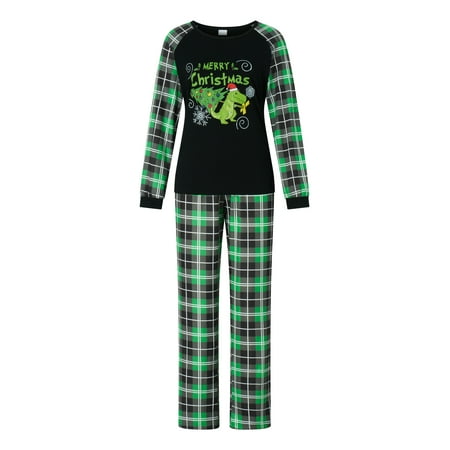 Family Matching Christmas Pajamas Set Cartoon Dinosaur Letter Print Long Sleeve Sleepwear Holiday PJS
Family Matching Christmas Pajamas Set Cartoon Dinosaur Letter Print Long Sleeve Sleepwear Holiday PJS