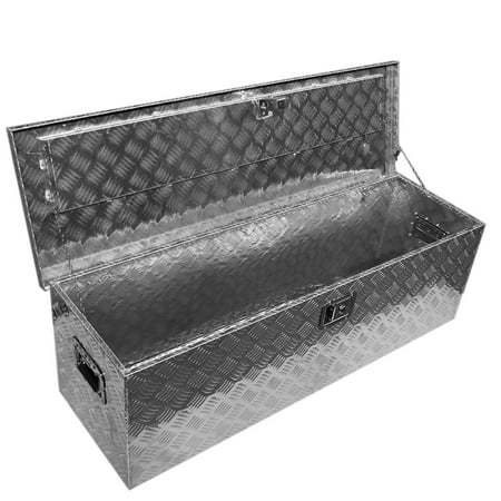 49 Inch Heavy Duty Aluminum All Purpose Tool Box Truck Trailer Underbed Toolbox w/Side Handle and Key 48.42in x 15in x 15in (L x W x H)
49 Inch Heavy Duty Aluminum All Purpose Tool Box Truck Trailer Underbed Toolbox w/Side Handle and Key 48.42in x 15in x 15in (L x W x H)