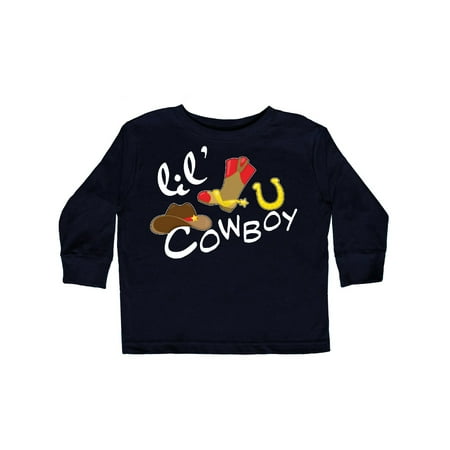 Inktastic Lil Cowboy Gift Toddler Boy Girl Long Sleeve T-Shirt