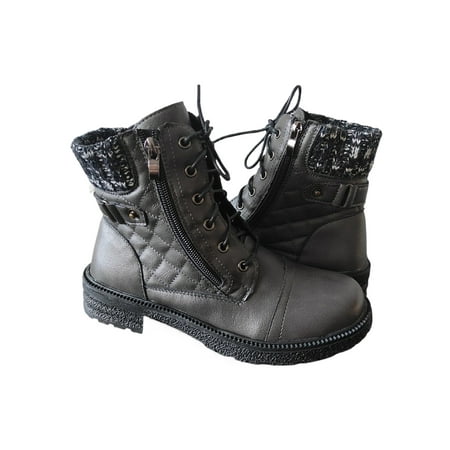 Gomelly Women Short Bootie Zipper Combat Boot Non Slip Ankle Boots Comfortable Booties Walking Outdoor Gray 4.5
Gomelly Women Short Bootie Zipper Combat Boot Non Slip Ankle Boots Comfortable Booties Walking Outdoor Gray 4.5