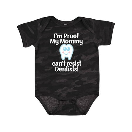 Inktastic Proof Mommy Cant Resist Dentist Dad Gift Baby Boy or Baby Girl Bodysuit