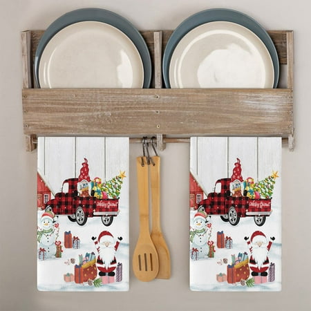 D-GROEE Christmas Microfiber Kitchen Towels Oversized Embroidered Xmas Decorative Dish Towels 60cm x 40cm for Winter Holiday Kitchen Drying Cooking
D-GROEE Christmas Microfiber Kitchen Towels Oversized Embroidered Xmas Decorative Dish Towels 60cm x 40cm for Winter Holiday Kitchen Drying Cooking