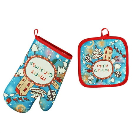 Mitts Christmas Baking Anti-Hot Gloves Oven Microwave Insulation Mat Xmas Supply Christmas decorations
Mitts Christmas Baking Anti-Hot Gloves Oven Microwave Insulation Mat Xmas Supply Christmas decorations