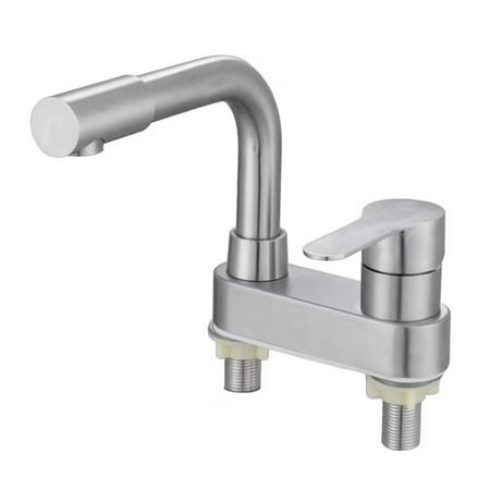 304 Stainless Steel Basin Faucet Sink Faucet Tap Cold and Hot Mixer Tap
