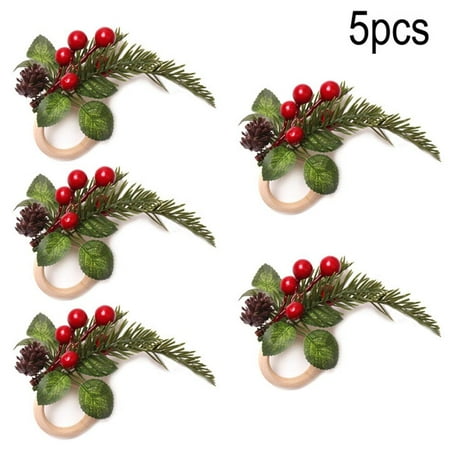 5 Pcs Pine Cones Christmas Napkin Holder Wood Xmas Napkin Rings Holder for Christmas Wedding Birthday Party Decor Supplies
5 Pcs Pine Cones Christmas Napkin Holder Wood Xmas Napkin Rings Holder for Christmas Wedding Birthday Party Decor Supplies