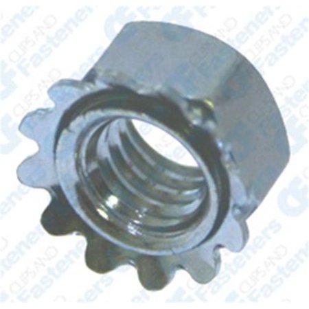100 5/16 -18 Hex Keps Lock Washer & Nuts Zinc