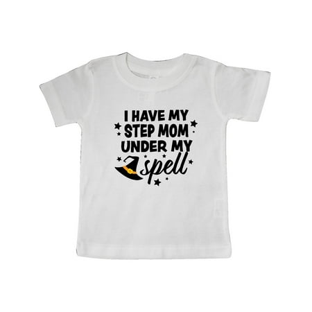 Inktastic I Have My Step Mom Under My Spell with Cute Witch Hat Gift Baby Boy or Baby Girl T-Shirt 
Inktastic I Have My Step Mom Under My Spell with Cute Witch Hat Gift Baby Boy or Baby Girl T-Shirt