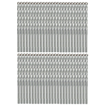Masonry Drill Bit Set 50Pcs 1/4 in.x 4-1/2 in. Carbide Tip Flat Shank Drill Concrete Stone Bricks
Masonry Drill Bit Set 50Pcs 1/4 in.x 4-1/2 in. Carbide Tip Flat Shank Drill Concrete Stone Bricks