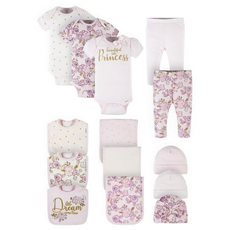 Gerber Baby Girl Clothes Gift 14-Piece Outfit Set (Newborn – 3/6 Months) 
Gerber Baby Girl Clothes Gift 14-Piece Outfit Set (Newborn – 3/6 Months)