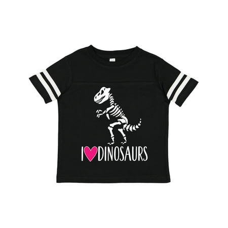 Inktastic Dinosaur Tyrannosaur Skeleton Girls Gift Toddler Toddler Girl T-Shirt