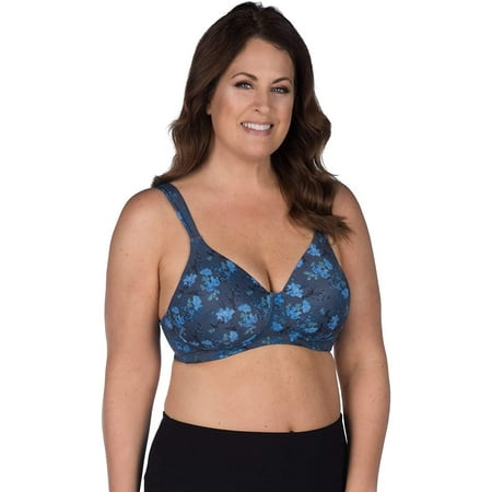 LEADING LADY Women s Plus-Size Wireless Padded T-Shirt Bra Blue Floral 52G
LEADING LADY Women s Plus-Size Wireless Padded T-Shirt Bra Blue Floral 52G